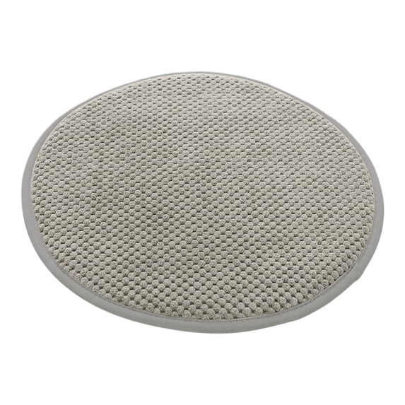 Tunhigl Round Thickened Cushion for Balcony, Bedroom, and Chair - Soft, Comfortable All-Season Seat Pad with Anti-Slip Strap Gray