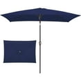 thumbnail image 1 of Tunhigl Sales Garden Umbrella Outdoor Stall Umbrella Beach Sun Umbrella Replacement Cloth 118 Inch Diameter with 6 Bones, 1 of 6