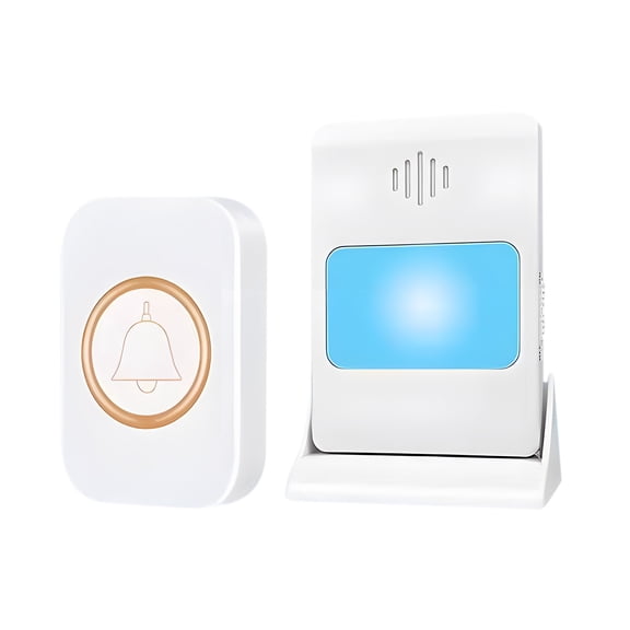Tunhigl Sales Home Wireless Doorbell Vibrating Colorful Flashing Wireless Doorbell Lithium Battery Wireless Doorbell