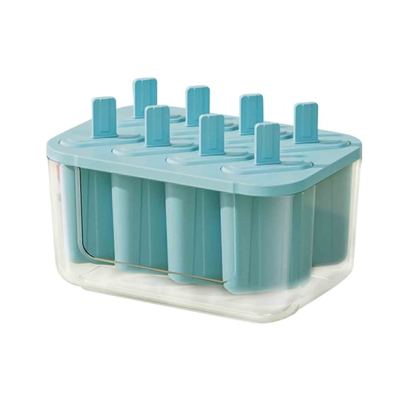 Tunhigl Sales Silica Gel Ice Tray Film with 22-cell Ice Box with Lid Food-grade Ice Maker Home Ice-cream Popsicle