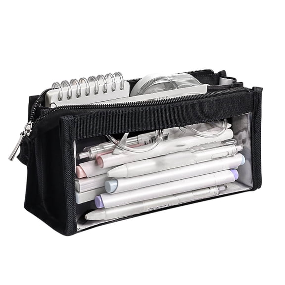 Tunhigl Savings! Large Capacity Transparent Pencil Pouch For Students Six Floors Of Storage Space