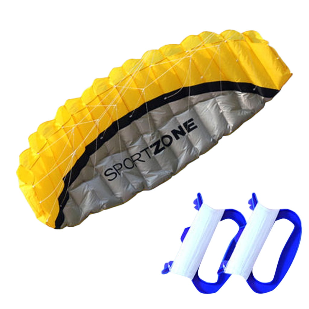 Tunhigl Savings Sport Kites 8.2Ft New Line Parachute Stunt Sport Beach Outdoor Toys Blue Large Kite