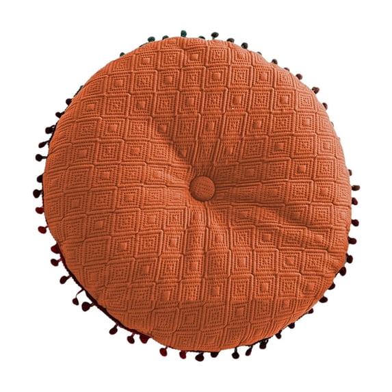 Tunhigl Scandinavian Style Decorative Throw Pillow - Velvet Soft Cushion for Sofa, Bed, or Office in Multicolor Options Orange