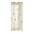 thumbnail image 1 of Tunhigl Sheer Curtain with Butterfly Pin Hardware 39x51in for Bedroom Living Room Spring Holiday Decor Blackout Protection 1Pc Beige, 1 of 7