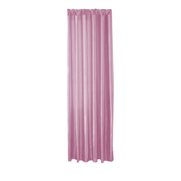 Tunhigl Single Panel Satin Light Filtering Curtain, Decorative Window Sheer Curtain for Living Room & Bedroom