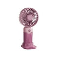 thumbnail image 1 of Tunhigl Small Portable Rechargeable Quiet Handheld Fan with Desktop Stand 3-Speed Mini Fan Summer Essentials Hot Pink, 1 of 7