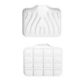 thumbnail image 1 of Tunhigl Soft Gel Soap Sponge Tray 4 x 5 Inch - Stylish & Durable Sink Storage for Kitchen & Bathroom - Heat-Resistant Rubber Soap Dish with Drainage Design White, 1 of 6