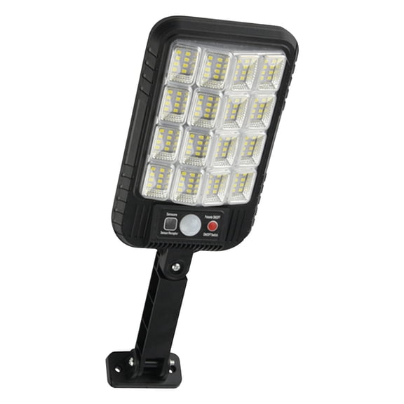 Tunhigl Solar Motion Sensor Wall Light - Waterproof Outdoor LED COB Garden Light with Remote Control for Villa, Garage, and Street Lighting Black