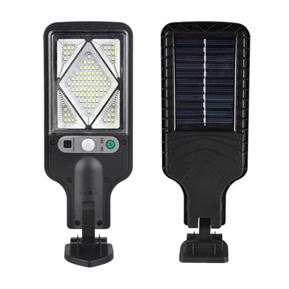 Tunhigl Solar Outdoor Lights with Motion Sensor and Remote Control - IP65 Waterproof Wall Security Lights for Fence, Yard, Garden, Patio, Front Door, 3 Modes, Bright LED Lighting Black