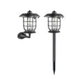 thumbnail image 1 of Tunhigl Solar Powered Outdoor Lights with Motion Sensor for Home Security - 3 Brightness Modes, Waterproof Wall & Garden Lighting for Fence, Yard, Patio, and Front Door (1 Pack) Black, 1 of 9