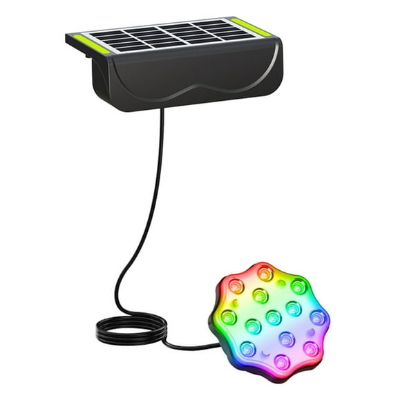 Tunhigl Solar-Powered Pool Lights with Remote - RGB Color Changing LED Floating Lantern for Swimming Pools, Gardens, Water Features - Waterproof Outdoor Solar Lights for Decorative Ambiance Black