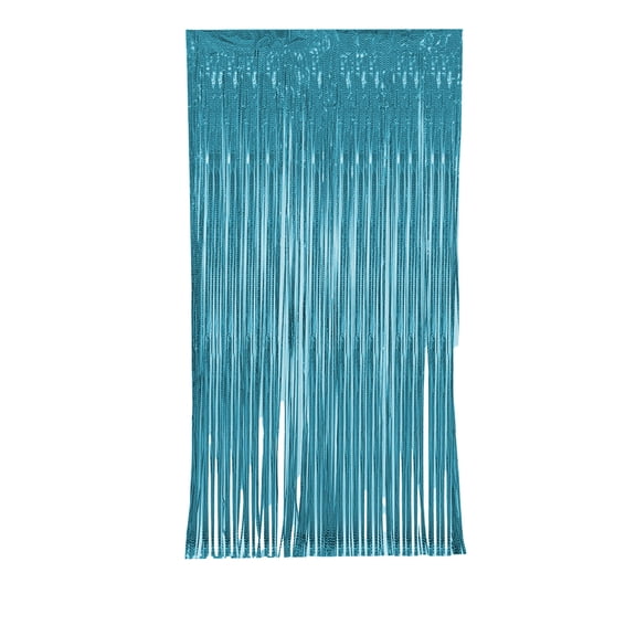 Tunhigl Spaghetti String Curtains for Doorways Privacy Door Ribbon Curtain Party Decor and Event Decor for Wedding Birthday Graduation 1Pc 39x78in Blue