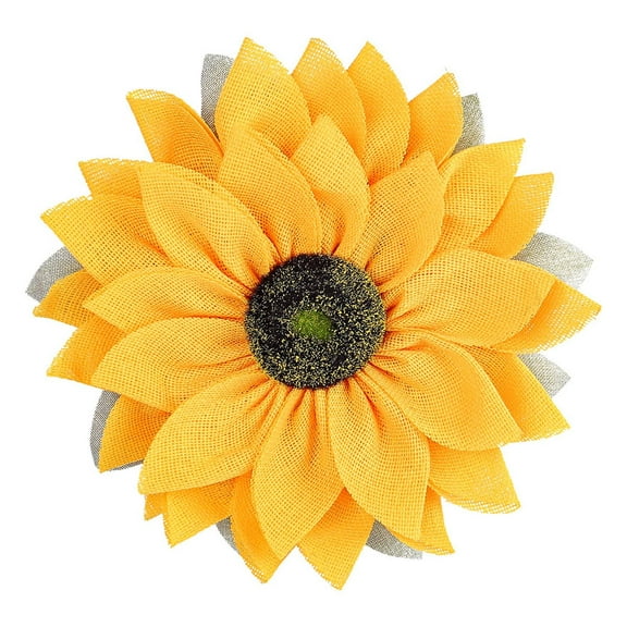 Tunhigl Spring Front Door Wreath - Versatile Cloth Wreath for Indoor & Outdoor Holiday Decor, Home Decoration Yellow
