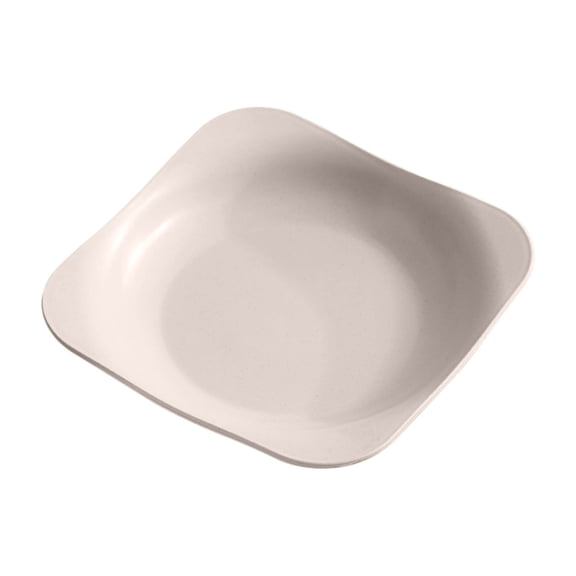 Tunhigl Square Fruit Tray - Serving Platter for Fruit, Snacks, Candy & Appetizers - Coffee Table Decor for Home, Parties, Entertaining - Serving Dish for Buffet, Picnic, Living Room Beige