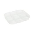 thumbnail image 1 of Tunhigl Stackable Transparent Food Storage Containers with Lids - Airtight Refrigerator Organizer for Fruits, Vegetables, Meat, and Seafood - Multi-Compartment Meal Prep Boxes White, 1 of 7