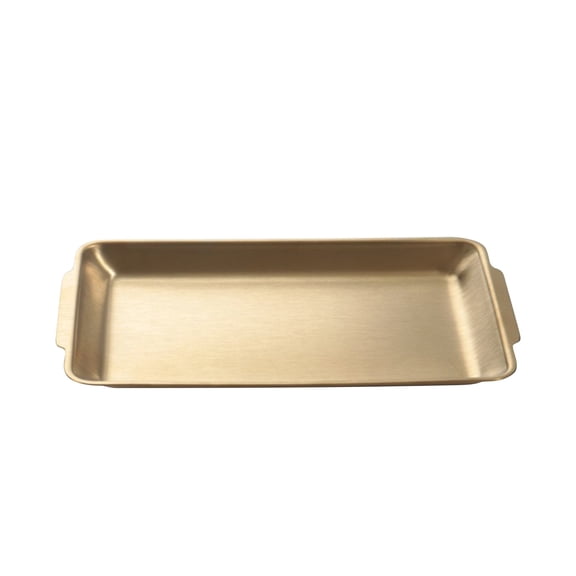 Tunhigl Stainless Steel 304 Food Grade BBQ Tray - Flat Baking Sheet for Outdoor Grilling & Indoor Cooking, Durable & Heat-Resistant Gold