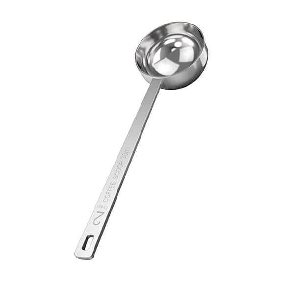 Tunhigl Stainless Steel 304 Measuring Spoon (1 tbsp / 15 ml / 0.5 oz ) Long Handle Coffee, Tea, Protein Powder Scoop - Kitchen Tool with Graduated Marks for Precise Measuring Silver