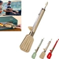 thumbnail image 1 of Tunhigl Stainless Steel Kitchen Tongs 12 Inch - Heat-Resistant BBQ Meat & Food Clip with Silicone Handle for Grilling, Cooking, and Serving - Dishwasher Safe & Space-Saving Lock Beige, 1 of 9