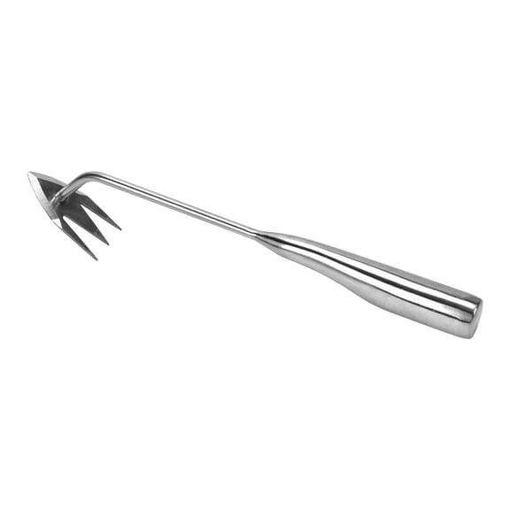 Tunhigl Stainless Steel Mini Garden Trowel for Weeding and Flower Planting - Ergonomic Non-Slip Handle V-Shaped Weeder Tool for Gardens Vegetable Beds Spring Gardening Season