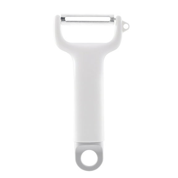 Tunhigl Stainless Steel Peeler - Multi-Functional Potato, Fruit, and Melon Peeler with Hole Design for Easy Sprout Removal - Rustproof & Easy Clean Kitchen Tool White