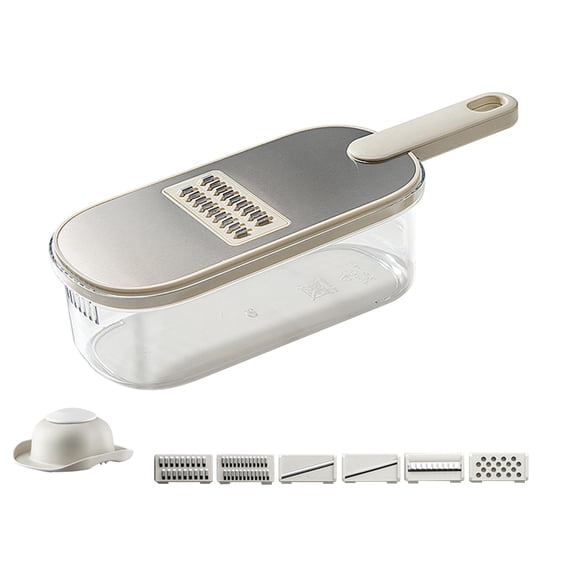 Tunhigl Stainless Steel Potato Shredder & Vegetable Cutter - Multifunctional Kitchen Tool with 3 Blades for Effortless Slicing, Dicing, and Shredding