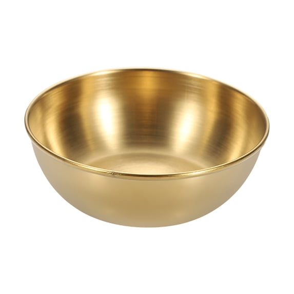 Tunhigl Stainless Steel Snack Dipping Dish - Condiment Bowl for Sushi, Soy Sauce - Multi-Purpose Elegant Dining Accessory Gold