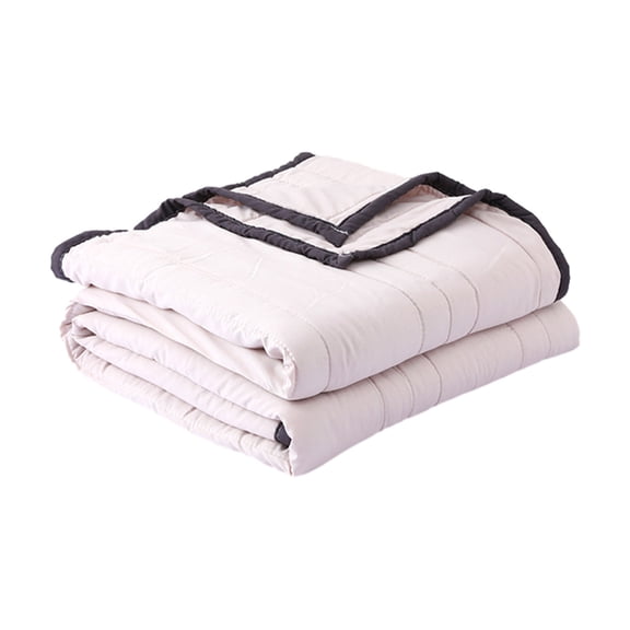 Tunhigl Stretch Soft Cotton Spandex Blend Summer Cooling Blanket, Breathable Lightweight Air Condition Quilt, 59×78.7in Single Size for Bedroom Sofa Daily Rest