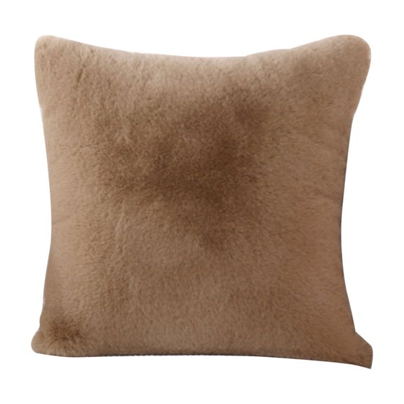 Tunhigl Summer Throw Pillows, 17.7x17.7 Inch Decorative Couch Pillow Cases with Invisible Zipper, Polyester Bedroom and Living Room Cushion Covers for Home Decor in Multiple Colors Khaki