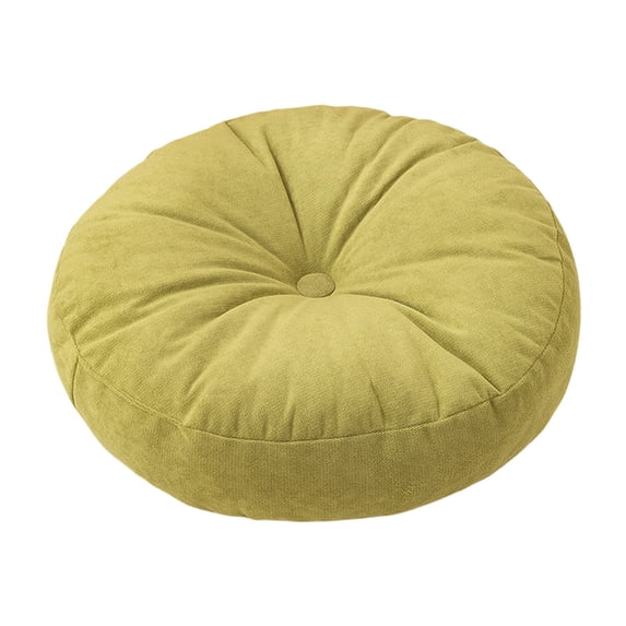 Tunhigl Thickened Round Floor Cushion for Tatami, Balcony, and Windowsill - Washable, Versatile Home Pillow in Multiple Colors Green