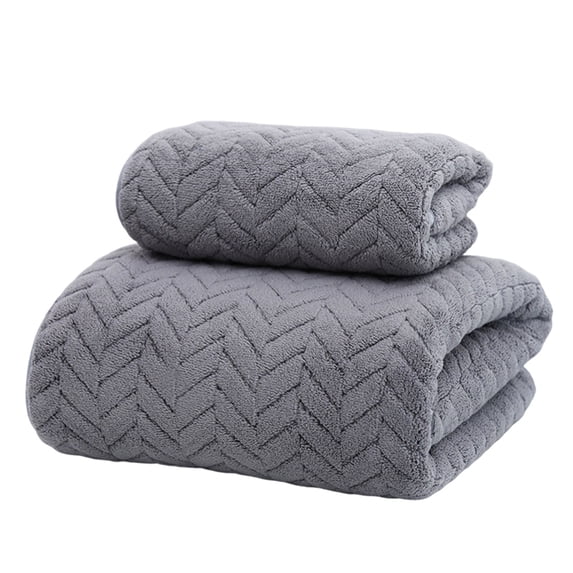 Tunhigl Towels Clearance! 2PCS Towel Bath Towel Set Velvet Spun Highly Absorbent Soft Bath Towel Suitable For Bathroom Spa Gym,13.8×29.5Inches & 27.5×55.1Inches