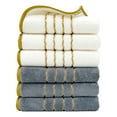 thumbnail image 1 of Tunhigl Towels Clearance! 6PCS Towel Set Velvet Spun Highly Absorbent Soft Bath Towel Suitable For Bathroom Spa Gym, 1 of 9