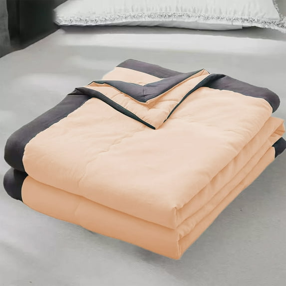 Tunhigl Twin 100% Cotton Summer Cooling Blanket Breathable Machine Washable Lightweight for Hot Sleepers Sensitive Skin All-Season Queen Size Bed Blanket Khaki