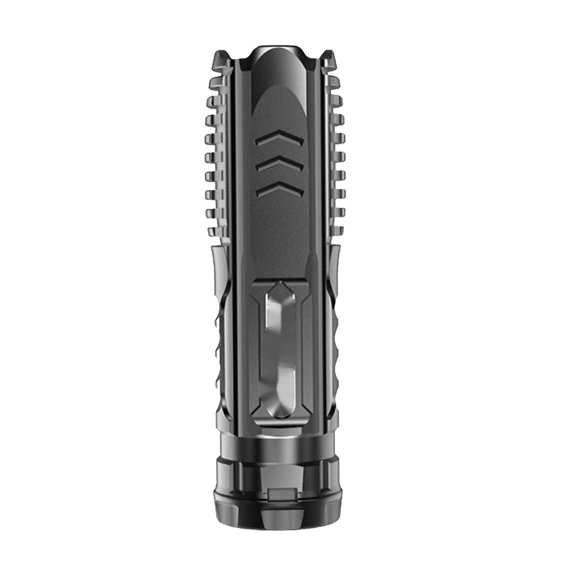 Tunhigl USB C Rechargeable Flashlight High Brightness Long Range Zoom Portable Durable Tactical Light for Outdoor Black