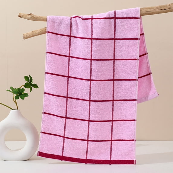 Tunhigl Ultra-Soft Extra Large Cotton Bath Towels Highly Absorbent Quick Dry Lightweight for Home Travel Summer Essentials Unisex Pink