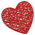 thumbnail image 1 of Tunhigl Valentine's Day Heart Shape Coasters for Drinks Gold Foil Non-Slip Table Coaster for Home Restaurant Dining Decor Red, 1 of 7