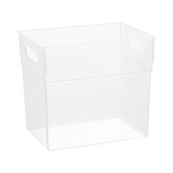 Tunhigl Versatile Transparent Desktop Drawer Organizer - Perfect for Markers, Stationery, Makeup & More | Portable Plastic Storage Box with Handle for Home, Office, Dorm Clear