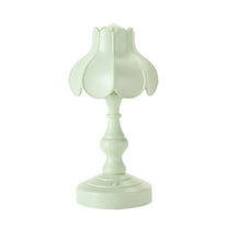 Tunhigl Vintage USB Rechargeable LED Table Lamp - Mini Bedside Night Light for Home, Dorm Room Decor, Ins Style Ornament Green