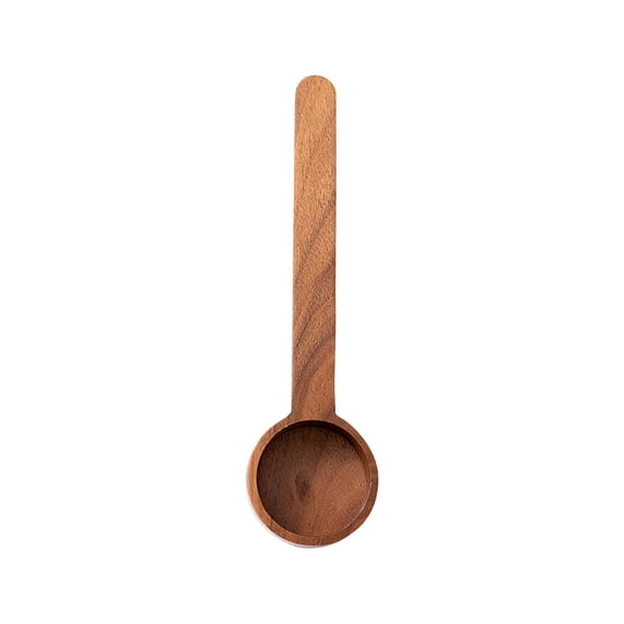 Tunhigl Walnut Coffee Beans Spoon - Solid Wood Measuring Spoon Set for Coffee, Tea, Spices & More - Eco-Friendly Kitchen Gadgets Brown