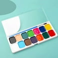 thumbnail image 1 of Tunhigl Washable Semi-Dry Watercolor Paint Set for Kids - Vibrant 12/14/18 Colors, Ideal for Young Artists, Beginners & Students - Art Supplies for Drawing, Painting & Crafts, 1 of 8