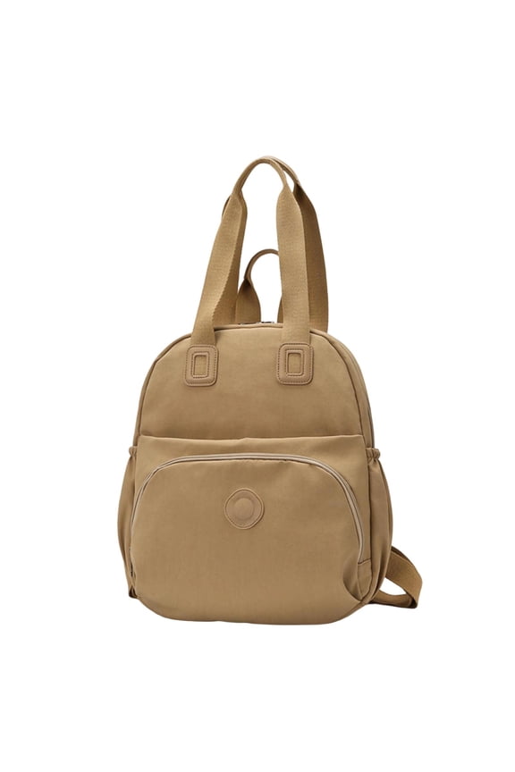 Waterproof Backpack for Men and Women Large Capacity Foldable Daypack for Travel Hiking Camping Commuting Students Summer Spring Break and Daily Use with Adjustable Straps Khaki