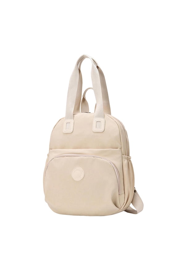 Waterproof Backpack for Men and Women Large Capacity Foldable Daypack for Travel Hiking Camping Commuting Students Summer Spring Break and Daily Use with Adjustable Straps Beige