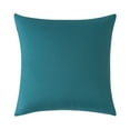 thumbnail image 1 of Tunhigl Waterproof Outdoor Pillow Covers 18x18 Inches - Weather Resistant Patio Cushion Covers, Throw Pillow Cases for Garden, Poolside, Backyard, Deck - Modern Outdoor Pillow Protector Dark Teal, 1 of 9