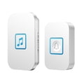 thumbnail image 1 of Tunhigl Waterproof Wireless Digital Battery Powered Doorbell with 60 Ringtones for Home Secure Communication White, 1 of 9