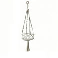 thumbnail image 1 of Tunhigl White Decorative Mesh Hanging Basket for Fruits and Vegetables - Space Saving Kitchen Organizer, Eco Friendly Sustainable Reusable for Holiday Decor, Homeowners Living Room, 1 of 7