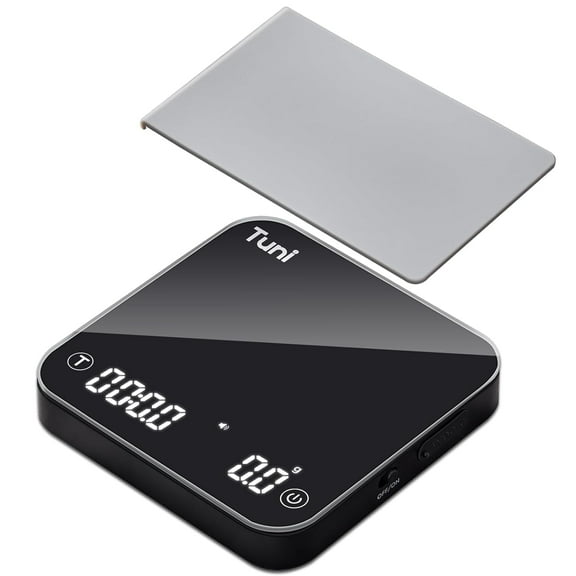 Tuni S1-BP Mini Coffee Scale with Timer, Rechargeable Digital Espresso Scale with Auto Timing, 0.1g/2kg Accurate Scale for Espresso and Pour-Over Coffee