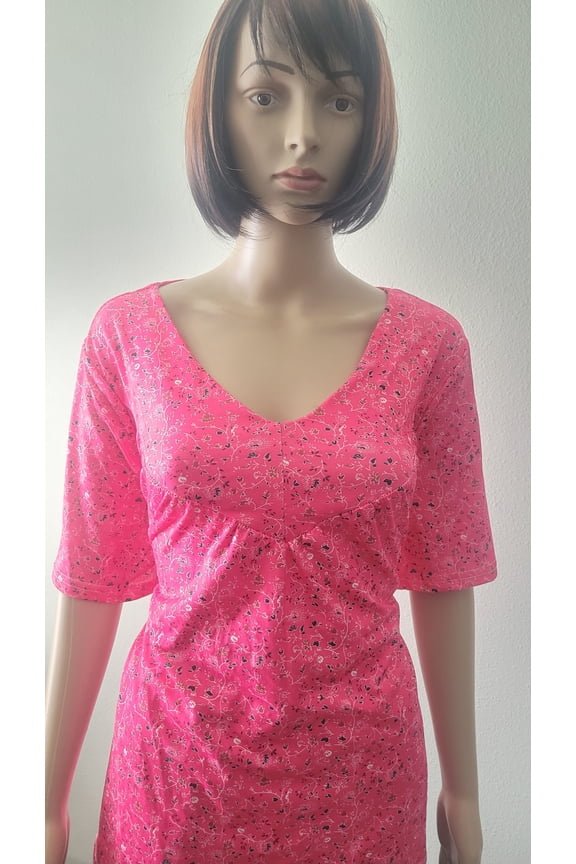 Tunic Blouse Womens Size XXL Fuchsia