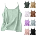 thumbnail image 1 of Tunic Tank Tops for Women Womens Sleeveless Tops Women's Solid Color Camisole Linen Pink XXXXL, 1 of 6