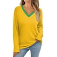 Tunic To Wear with Leggings Plus Size Tshirts Long Sleeve VNeck Tunic