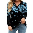 Tunic To Wear with Leggings VNeck Polo Shirts Long Sleeve Collared Floral Print Tshirts with