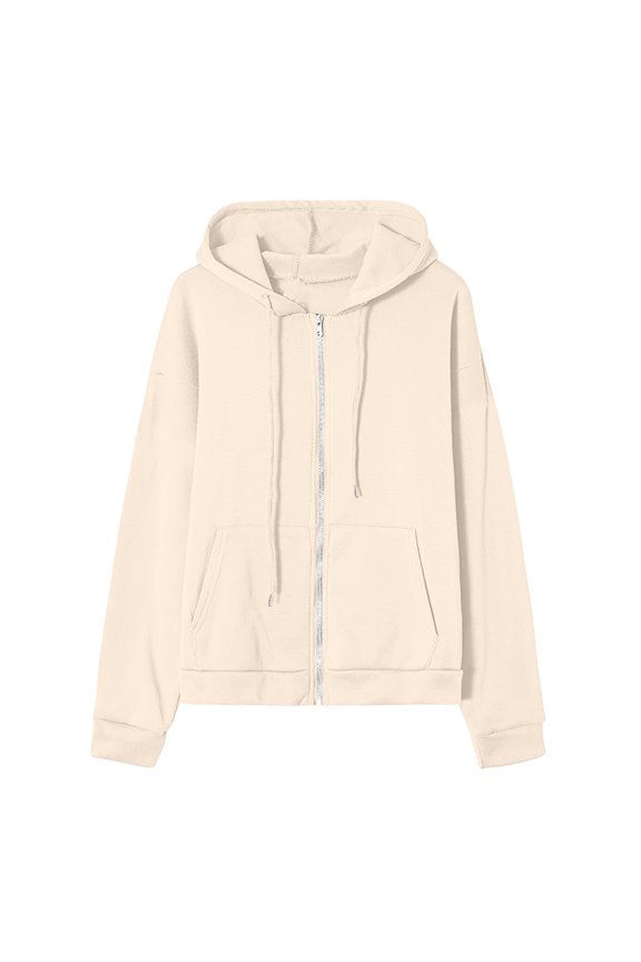 Tunic Tops for Leggings Plus Fall Loose Fit Hooded Long Sleeve Batwing Off the Shoulder Zipper Solid Color Leisure Polyester Sweatshirts Hoodies(White,S)